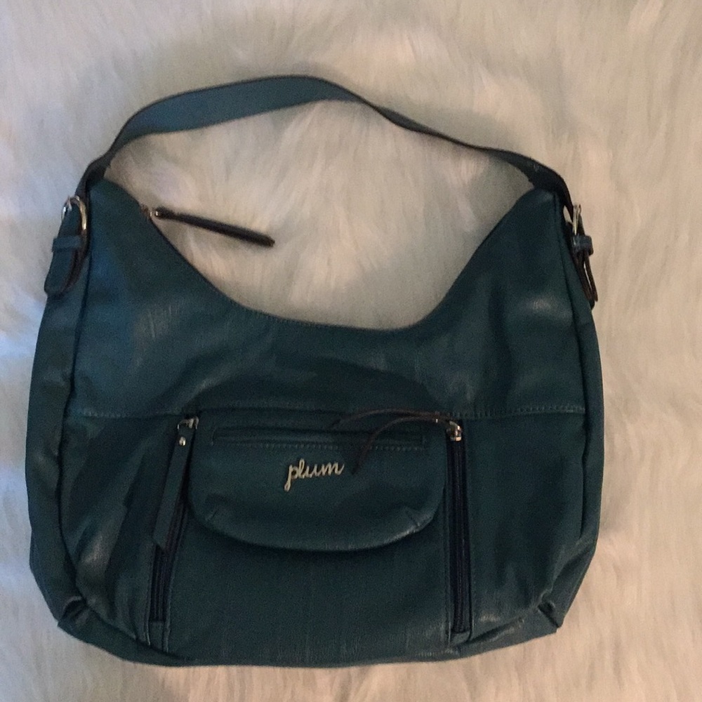 Plum Teal Green Shoulder Bag